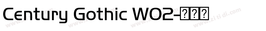 Century Gothic W02字体转换